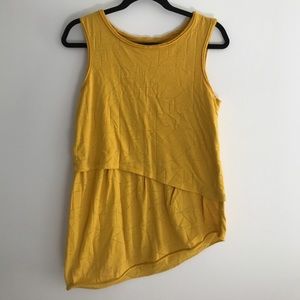 Rag & Bone geometric tunic tank top. Yellow. Small